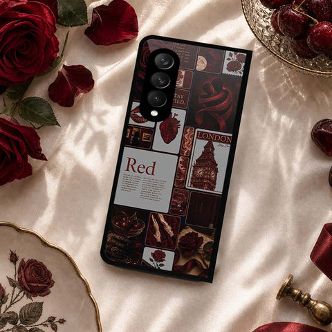 Samsung Galaxy Z Fold 3 5G Cover - ONation Aesthetic Collage Series - HQ Premium Shine Durable Shatterproof Case