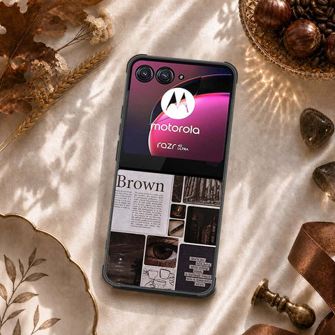 Motorola Razr 40 Ultra Cover - ONation Aesthetic Collage Series - HQ Premium Shine Durable Shatterproof Case