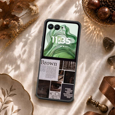 Motorola Razr 50 Ultra Cover - ONation Aesthetic Collage Series - HQ Premium Shine Durable Shatterproof Case