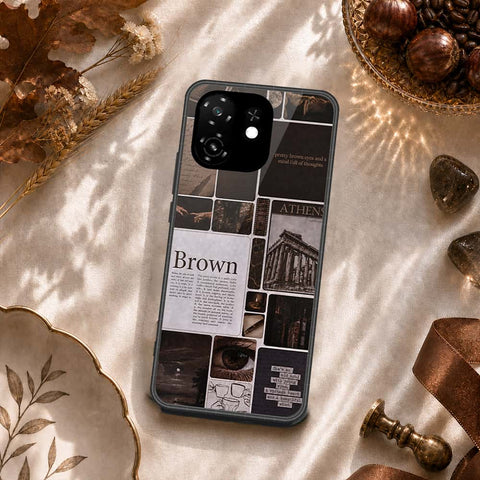 itel A100C Cover - ONation Aesthetic Collage Series - HQ Premium Shine Durable Shatterproof Case