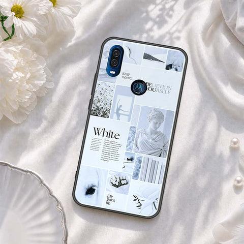Motorola P40 Cover - ONation Aesthetic Collage Series - HQ Premium Shine Durable Shatterproof Case