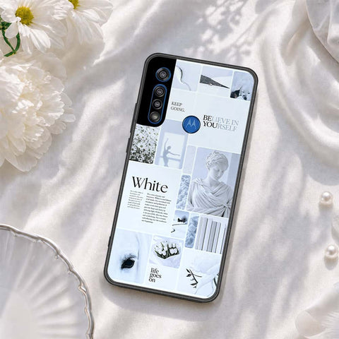 Motorola One Macro Cover - ONation Aesthetic Collage Series - HQ Premium Shine Durable Shatterproof Case