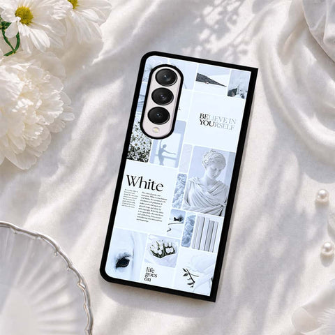 Samsung Galaxy Z Fold 4 5G Cover - ONation Aesthetic Collage Series - HQ Premium Shine Durable Shatterproof Case