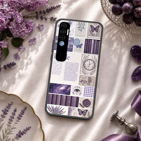 Tecno Spark 7 Pro Cover - ONation Aesthetic Collage Series - HQ Premium Shine Durable Shatterproof Case