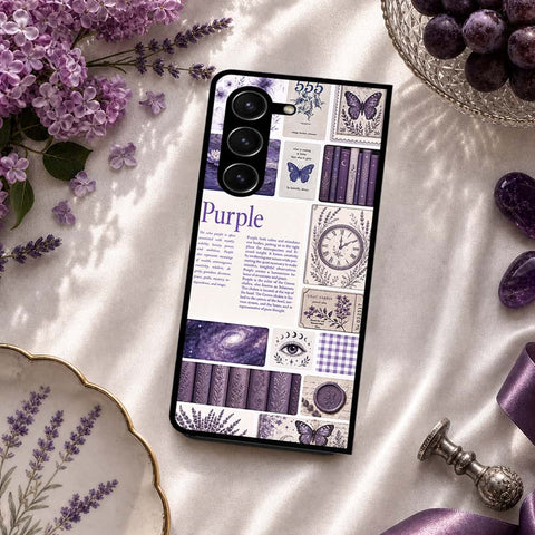Samsung Galaxy Z Fold 5 5G Cover - ONation Aesthetic Collage Series - HQ Premium Shine Durable Shatterproof Case