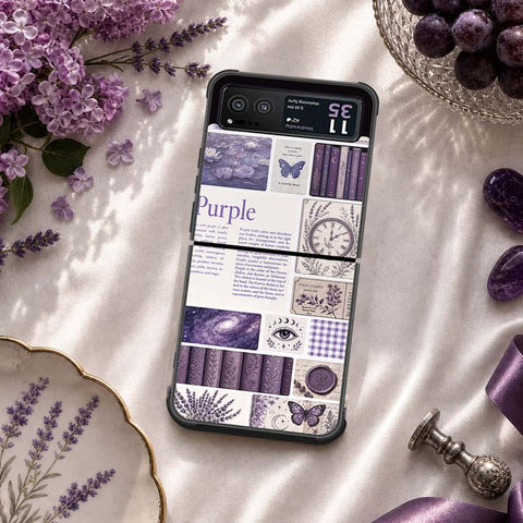 Motorola Razr 40 Cover - ONation Aesthetic Collage Series - HQ Premium Shine Durable Shatterproof Case