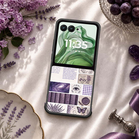 Motorola Razr 50 Ultra Cover - ONation Aesthetic Collage Series - HQ Premium Shine Durable Shatterproof Case