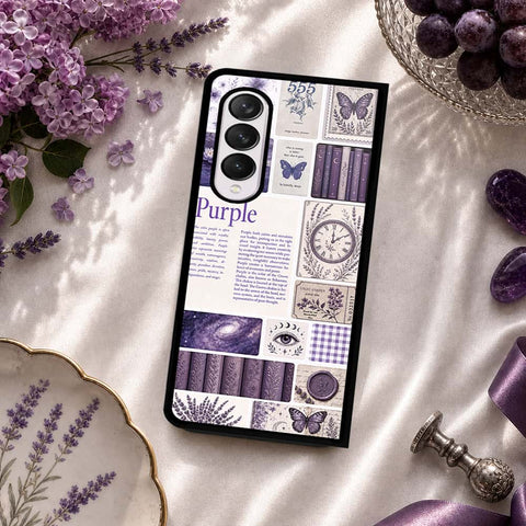 Samsung Galaxy Z Fold 4 5G Cover - ONation Aesthetic Collage Series - HQ Premium Shine Durable Shatterproof Case