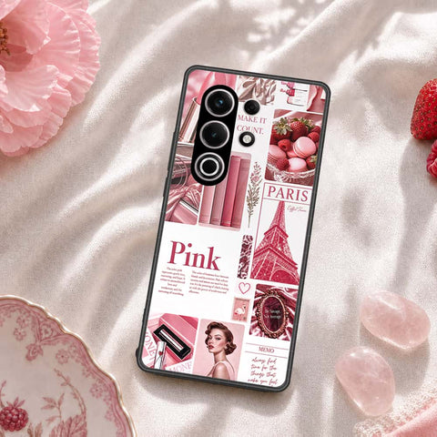 itel S25 Ultra Cover - ONation Aesthetic Collage Series - HQ Premium Shine Durable Shatterproof Case