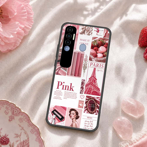 Tecno Spark 7 Pro Cover - ONation Aesthetic Collage Series - HQ Premium Shine Durable Shatterproof Case