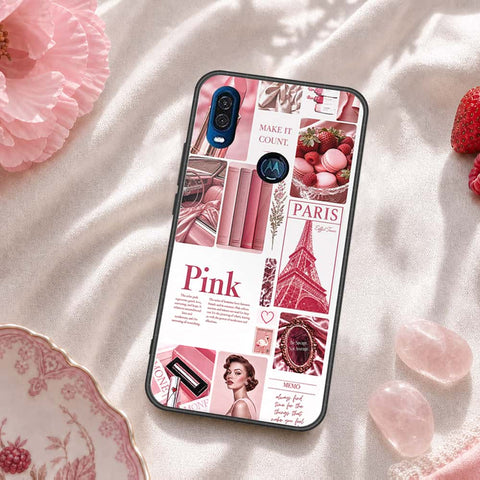 Motorola P40 Cover - ONation Aesthetic Collage Series - HQ Premium Shine Durable Shatterproof Case