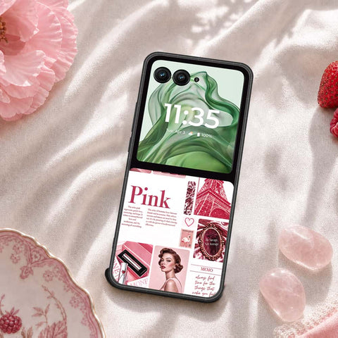 Motorola Razr 50 Ultra Cover - ONation Aesthetic Collage Series - HQ Premium Shine Durable Shatterproof Case