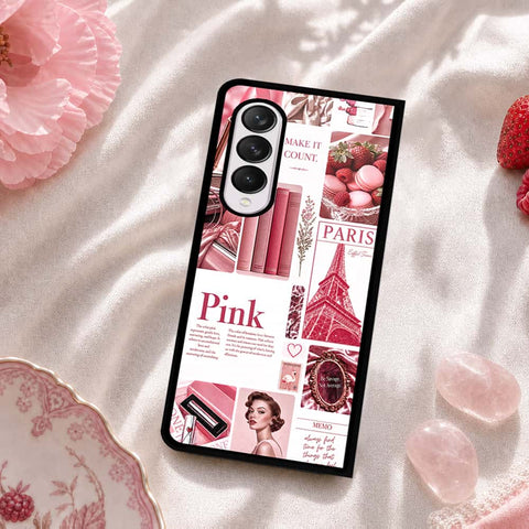 Samsung Galaxy Z Fold 4 5G Cover - ONation Aesthetic Collage Series - HQ Premium Shine Durable Shatterproof Case