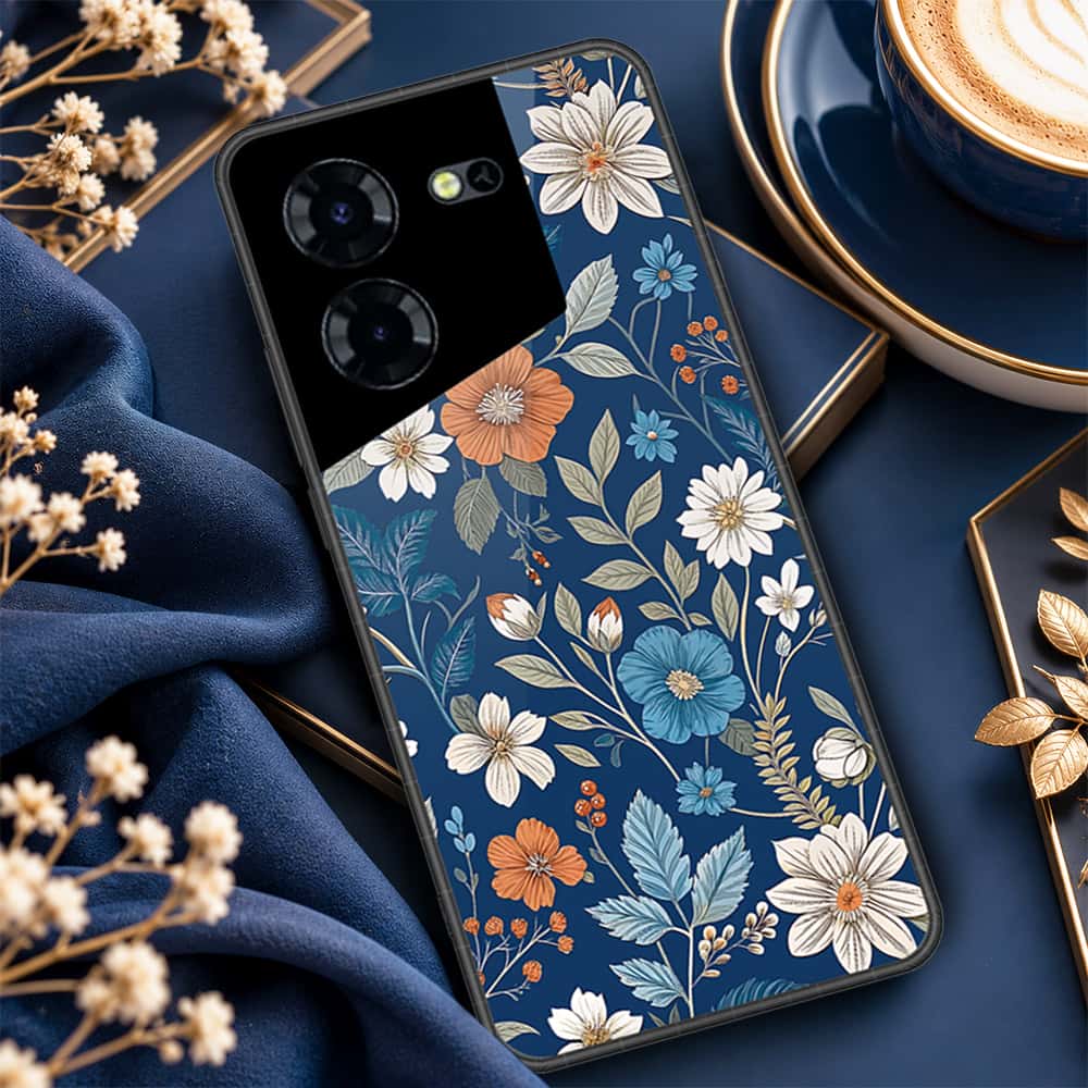 Tecno Pova 5 Cover - ONation Botanical Bloom Series - HQ Premium Shine Durable Shatterproof Case
