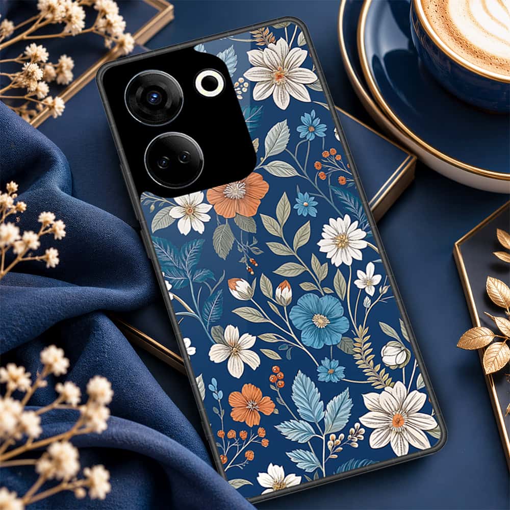Tecno Camon 20 Pro Cover - ONation Botanical Bloom Series - HQ Premium Shine Durable Shatterproof Case