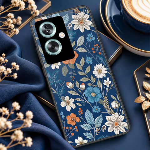 Oppo A2 Cover - ONation Botanical Bloom Series - HQ Premium Shine Durable Shatterproof Case