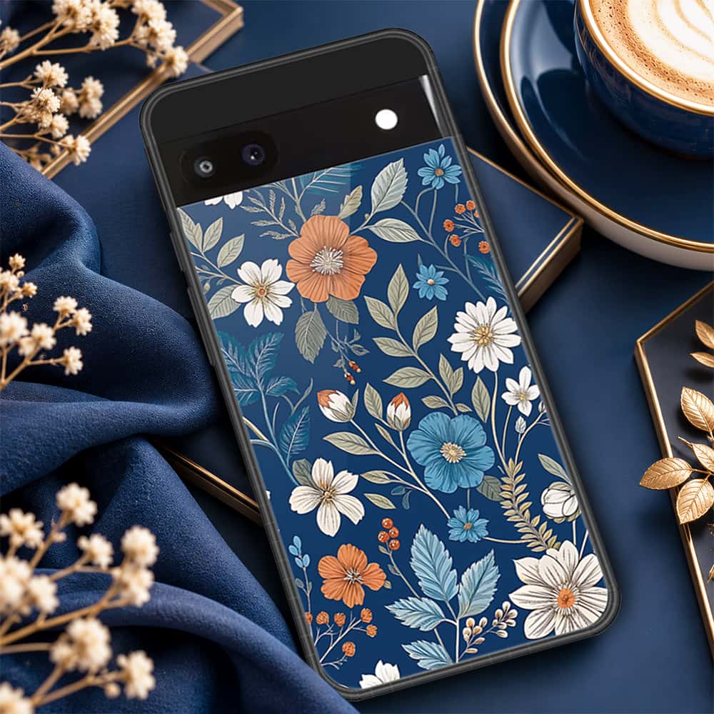 Google Pixel 6a Cover - ONation Botanical Bloom Series - HQ Premium Shine Durable Shatterproof Case