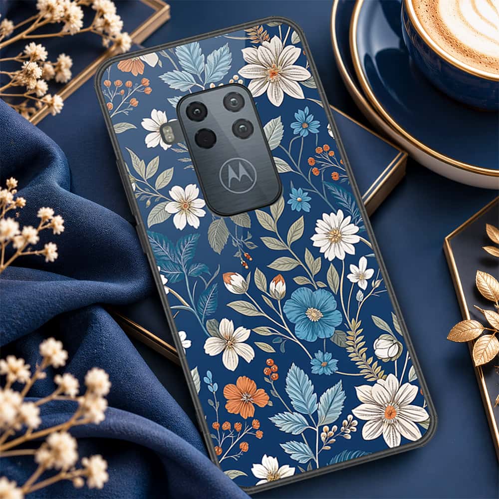 Motorola One Zoom Cover - ONation Botanical Bloom Series - HQ Premium Shine Durable Shatterproof Case
