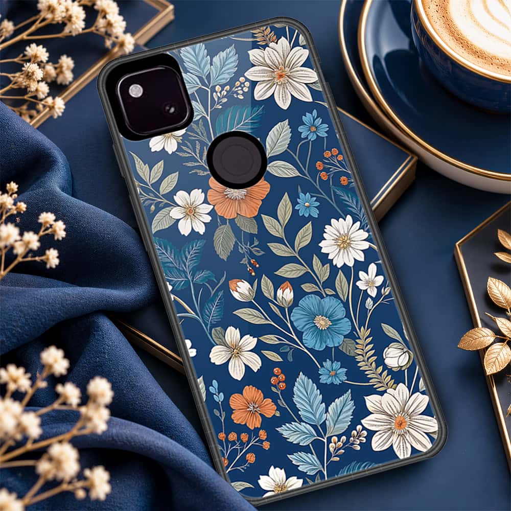 Google Pixel 4a 4G Cover - ONation Botanical Bloom Series - HQ Premium Shine Durable Shatterproof Case