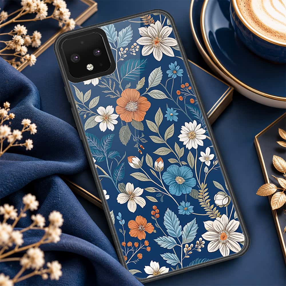 Google Pixel 4 Cover - ONation Botanical Bloom Series - HQ Premium Shine Durable Shatterproof Case