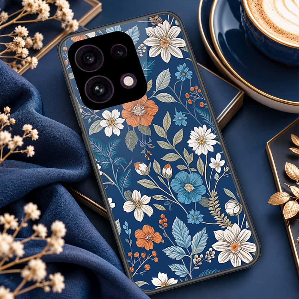Oppo Reno 16F Cover - ONation Botanical Bloom Series - HQ Premium Shine Durable Shatterproof Case