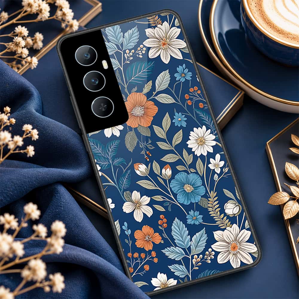 Realme C65 Cover - ONation Botanical Bloom Series - HQ Premium Shine Durable Shatterproof Case