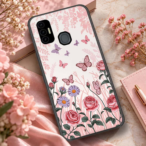 Tecno Spark 7T Cover - ONation Botanical Bloom Series - HQ Premium Shine Durable Shatterproof Case