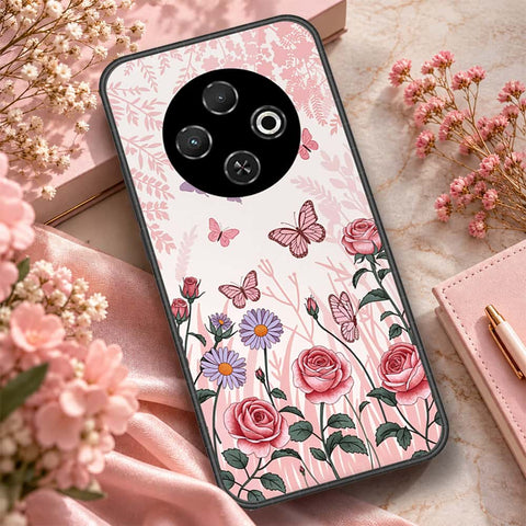 Tecno Spark 30C 4G Cover - ONation Botanical Bloom Series - HQ Premium Shine Durable Shatterproof Case