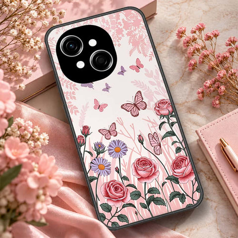 Tecno Spark 40C Cover - ONation Botanical Bloom Series - HQ Premium Shine Durable Shatterproof Case