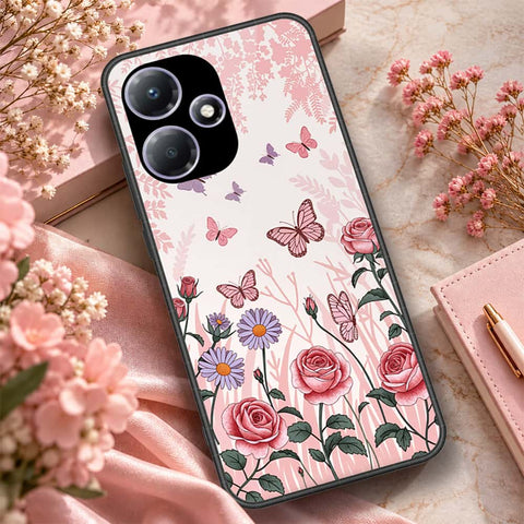 Infinix Hot 30 Play Cover - ONation Botanical Bloom Series - HQ Premium Shine Durable Shatterproof Case