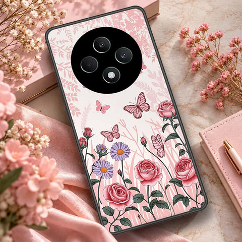 Oppo Reno 12F Cover - ONation Botanical Bloom Series - HQ Premium Shine Durable Shatterproof Case