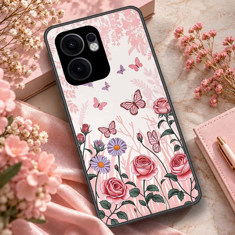 Oppo Reno 13F 5G Cover - ONation Botanical Bloom Series - HQ Premium Shine Durable Shatterproof Case