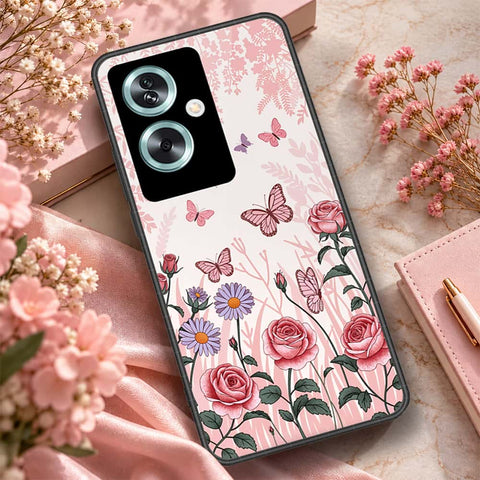 Oppo A2 Cover - ONation Botanical Bloom Series - HQ Premium Shine Durable Shatterproof Case