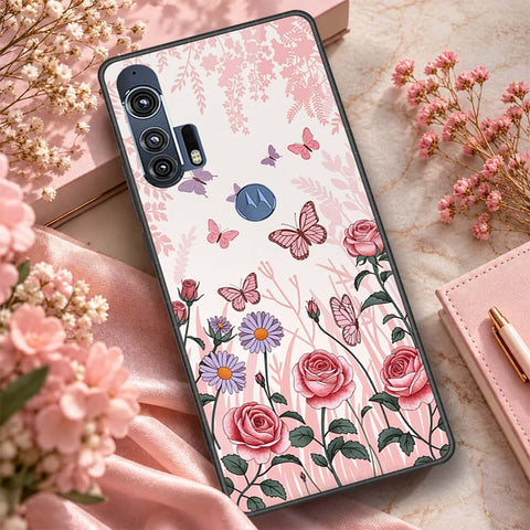Motorola Edge Plus 2020 Cover - ONation Botanical Bloom Series - HQ Premium Shine Durable Shatterproof Case