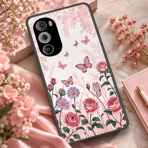 Motorola Edge 30 Pro Cover - ONation Botanical Bloom Series - HQ Premium Shine Durable Shatterproof Case