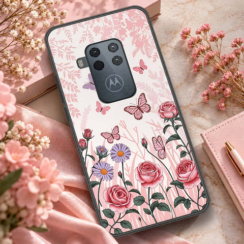 Motorola One Zoom Cover - ONation Botanical Bloom Series - HQ Premium Shine Durable Shatterproof Case