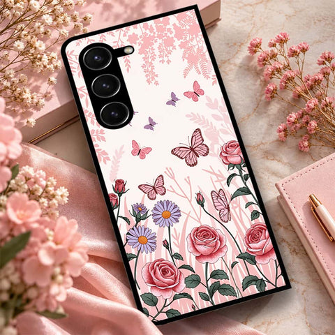 Samsung Galaxy Z Fold 5 5G Cover - ONation Botanical Bloom Series - HQ Premium Shine Durable Shatterproof Case