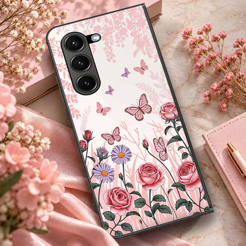 Samsung Galaxy Z Fold 6 5G Cover - ONation Botanical Bloom Series - HQ Premium Shine Durable Shatterproof Case
