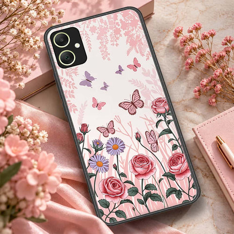 Samsung Galaxy M14 Cover - ONation Botanical Bloom Series - HQ Premium Shine Durable Shatterproof Case