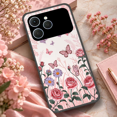 Tecno Spark 40 Cover - ONation Botanical Bloom Series - HQ Premium Shine Durable Shatterproof Case