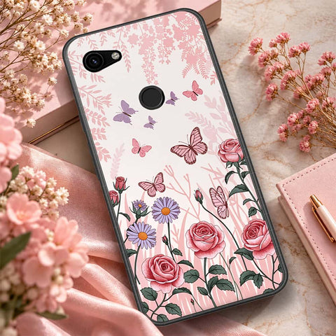 Google Pixel 3a Cover - ONation Botanical Bloom Series - HQ Premium Shine Durable Shatterproof Case