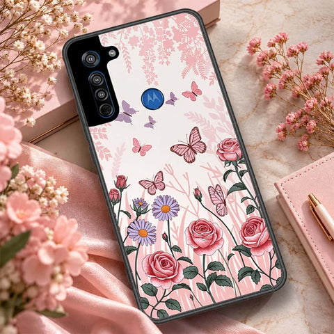 Motorola Moto G8 Cover - ONation Botanical Bloom Series - HQ Premium Shine Durable Shatterproof Case