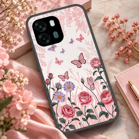 Oppo A6 4G Cover - ONation Botanical Bloom Series - HQ Premium Shine Durable Shatterproof Case