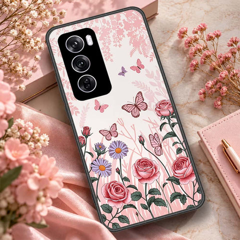 Oppo Reno 12 Pro Cover - ONation Botanical Bloom Series - HQ Premium Shine Durable Shatterproof Case