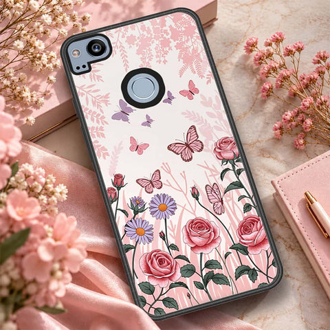 Google Pixel 2 Cover - ONation Botanical Bloom Series - HQ Premium Shine Durable Shatterproof Case