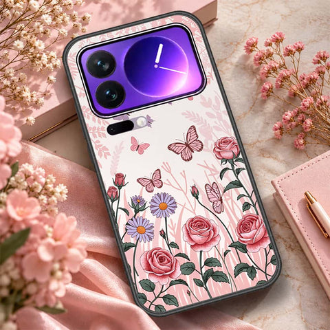 Xiaomi 17 Pro Max Cover - ONation Botanical Bloom Series - HQ Premium Shine Durable Shatterproof Case