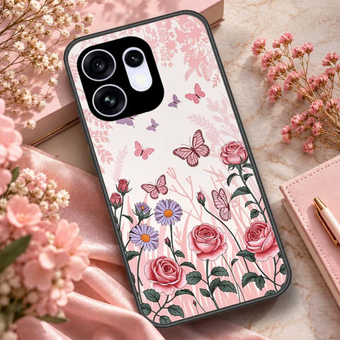 Oppo Reno 16 Cover - ONation Botanical Bloom Series - HQ Premium Shine Durable Shatterproof Case