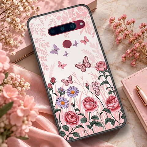 LG V40 ThinQ Cover - ONation Botanical Bloom Series - HQ Premium Shine Durable Shatterproof Case