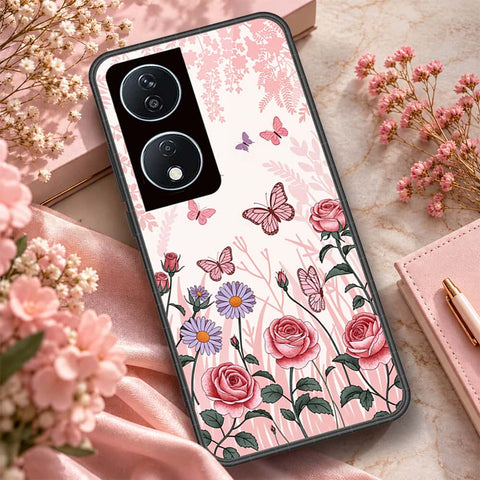 Honor 90 Smart Cover - ONation Botanical Bloom Series - HQ Premium Shine Durable Shatterproof Case