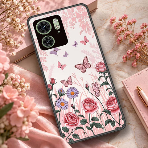 Motorola Edge 40 Cover - ONation Botanical Bloom Series - HQ Premium Shine Durable Shatterproof Case